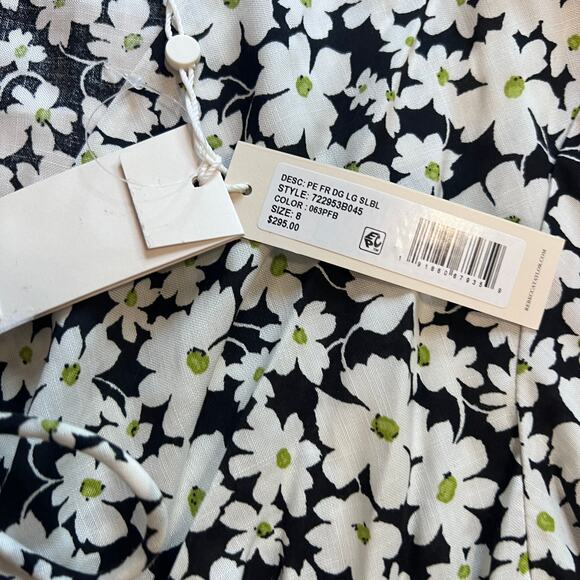 Rebecca Taylor Paige Fleur Drawstring Long Sleeve Blouse Sz 8 - Picture 7 of 11